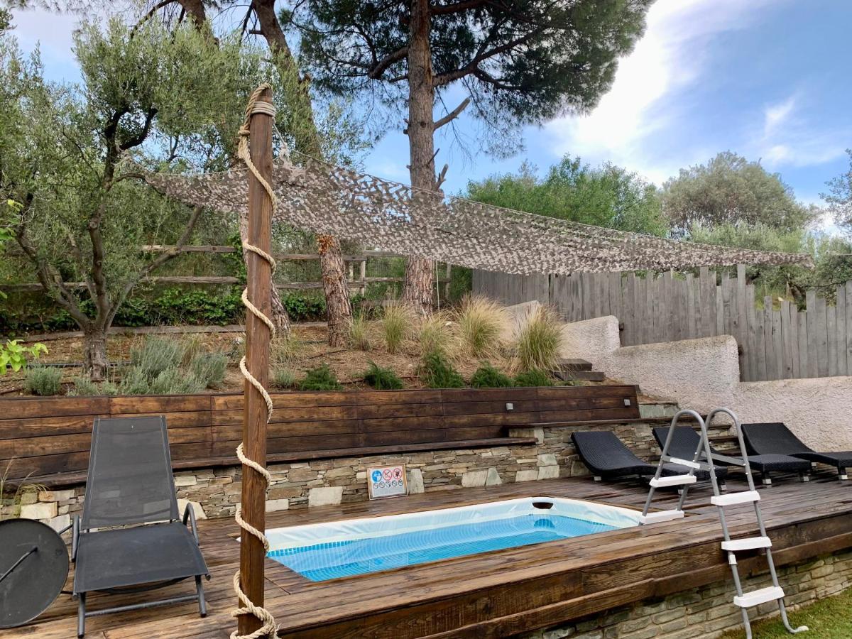 Sea View Villa In Olive Garden Nea Kallikrateia Extérieur photo